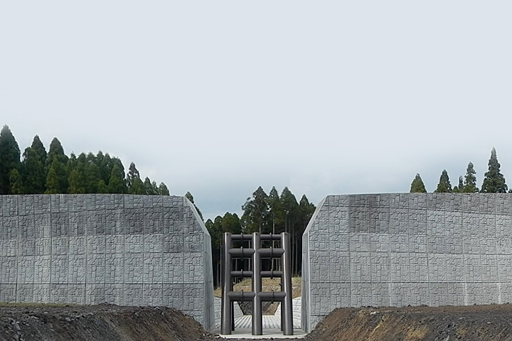 2号砂防堰堤（近景）